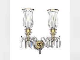 Baccarat nástěnné svítidlo N678-2-03-T – zlatý kov Rozměr (Š x V): 35 x 40 cm